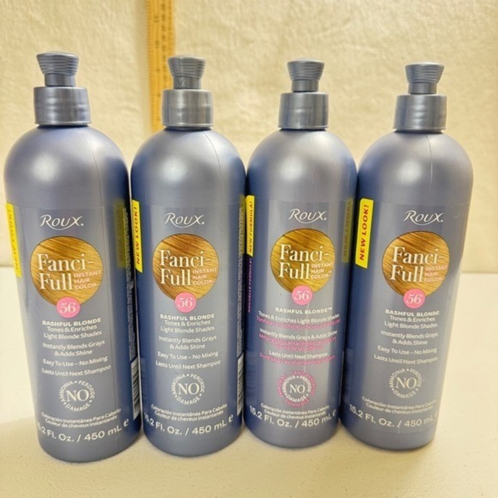 4*Roux Fanci Full‎ Instant Hair Color 56 Bashful Blonde Tones Enriches 15.2 oz